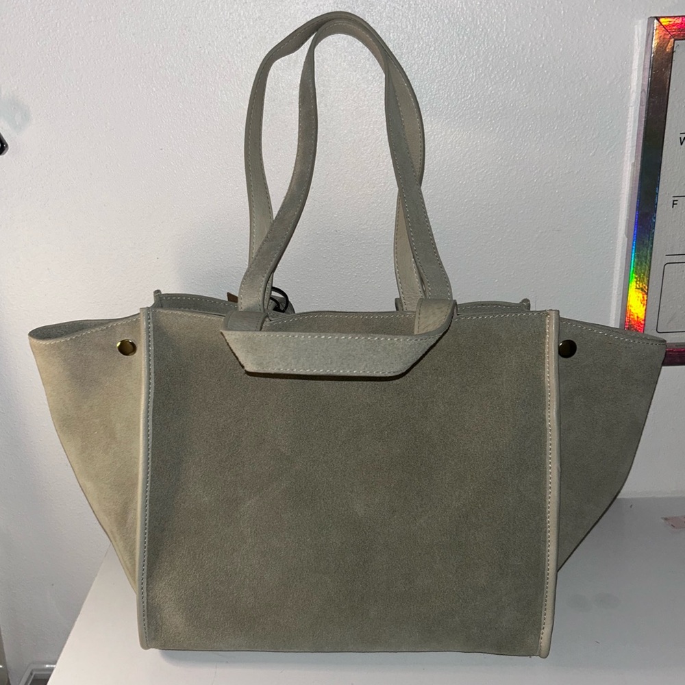 NWT Margot Olive Green Tote Bag - Picture 3 of 7